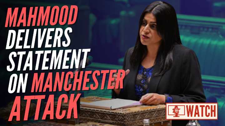LIVE: Mahmood Delivers Statement on Manchester Terror Attack