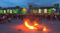 Marcha del 2 de octubre: encapuchados vandalizan el Zócalo y se enfrentan con policías