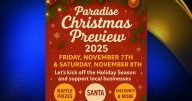 Paradise Christmas Preview taking place November 7th and 8th