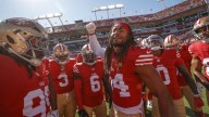 Fred Warner’s 49ers teammates support him with custom shirts