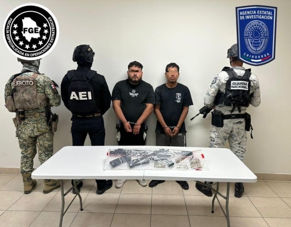 De Tabasco y de Durango, dos detenidos con cartuchos y fusil .223