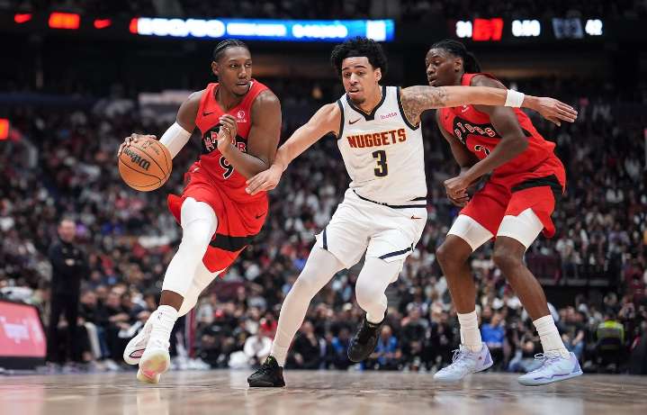 Nuggets squeeze past Raptors 112