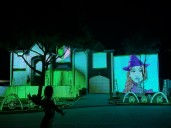 Pearland Halloween Light Display Thrill Neighborhood Kids