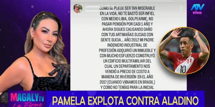 Pamela López estalla contra Christian Cueva y pide que le pague a su mamá: “Vendiste el depa que mi padre nos dio”