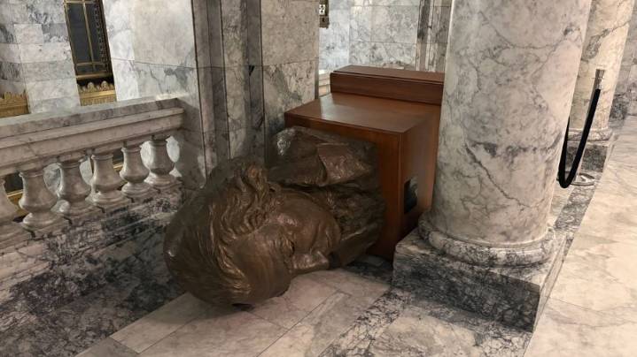 When I heard the capitol was vandalized, my first thought was political. That’s the problem.