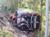 Accidente de bus en vía Aguazul – Tauramena dejó cinco lesionados
