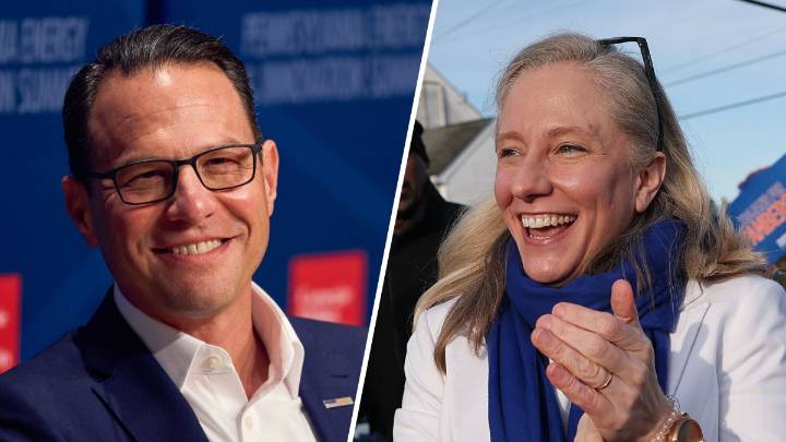 Pennsylvania Gov. Josh Shapiro campaigns for Abigail Spanberger in Virginia