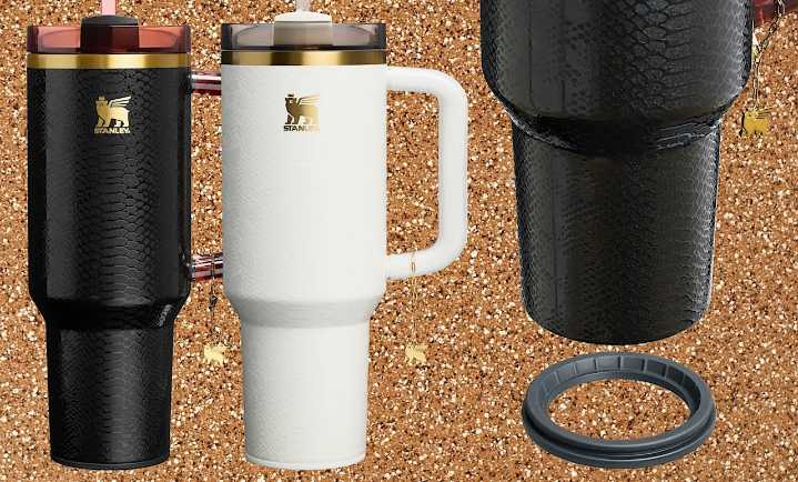 Stanley launches new ‘Luxe’ snakeskin 40oz Quencher tumblers