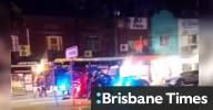 Alleged gunman at window of Croydon Park building