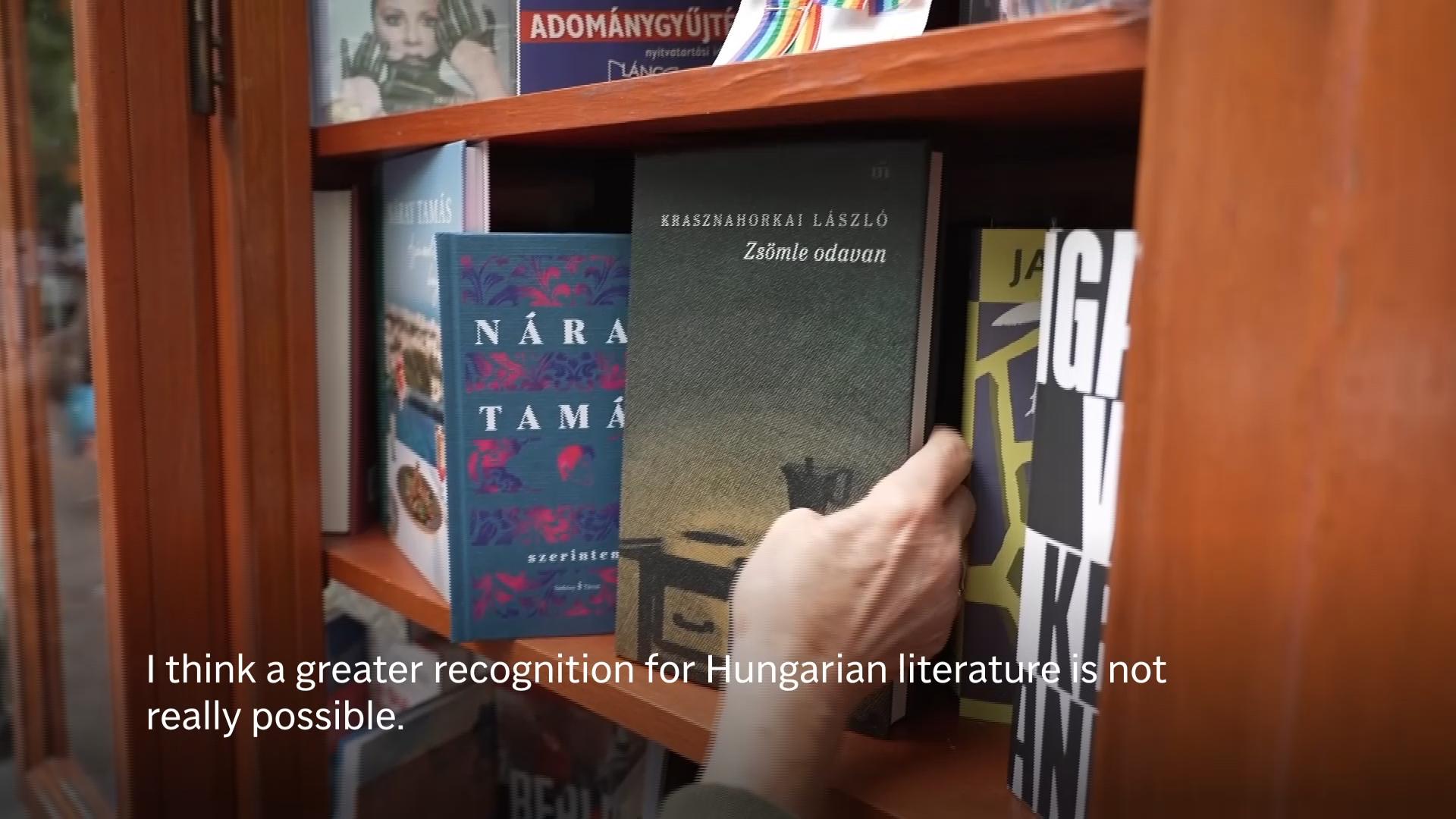 Budapest bookstore owner is 'proud' of Hungary's Krasznahorkai winning Nobel prize in literarture