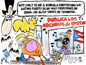 Cartoon: Bad Bunny vs. bad president