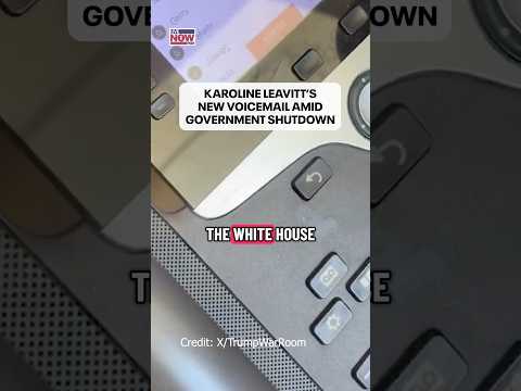 Karoline Leavitt updates WH voicemail message amid government shutdown