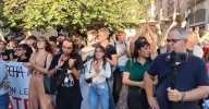 Concentración contraria a la presencia de Vito Quiles.