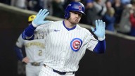 Watch Cubs’ Ian Happ punish Brewers with 3-run HR in Game 4 first inning