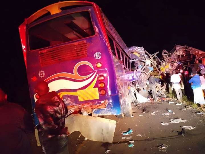 Head-on bus crash kills at least 46 people in Uganda