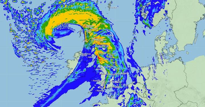 Every part of UK Storm Amy will hit this weekend