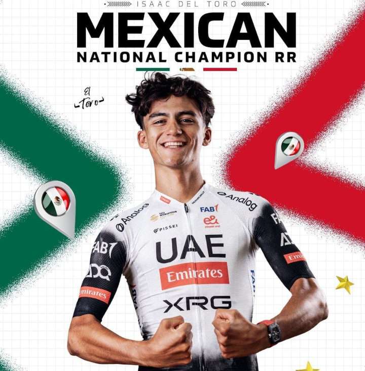 Isaac Del Toro, campeón en ruta y suma su victoria 18 del 2025
