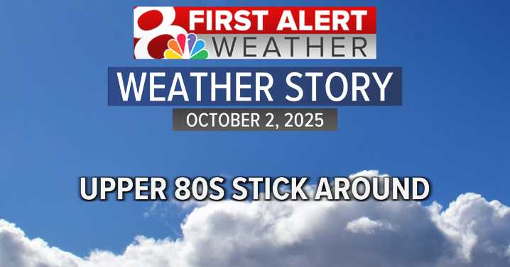 Forecast: Staying warm and mostly dry, very slight rain chances