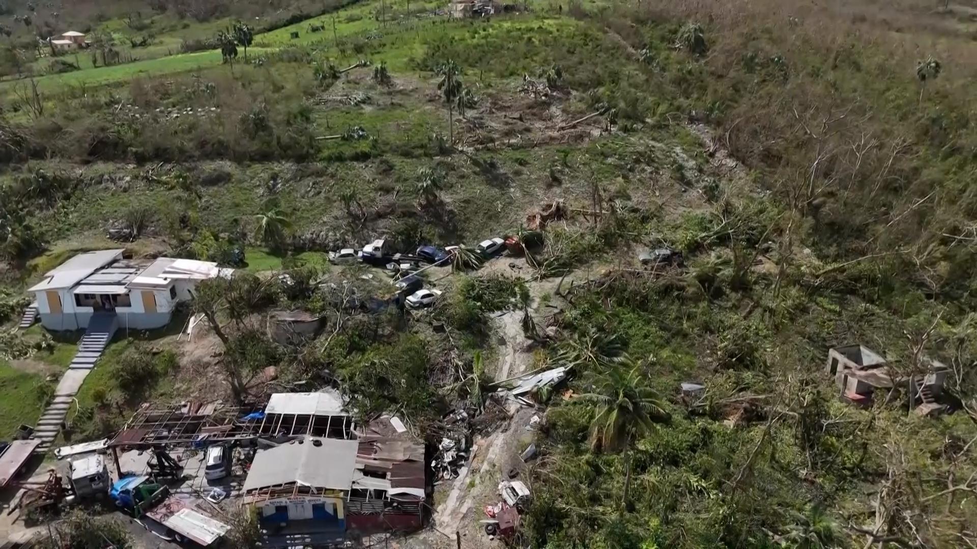 Roads blocked in Jamaica following Hurricane Melissa's passage