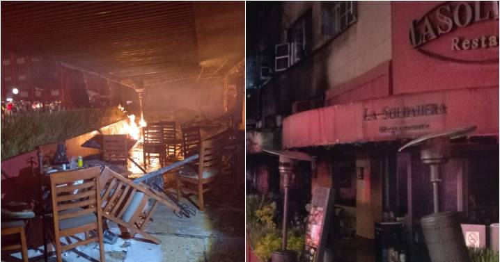 Se incendia restaurante ‘La Soldadera’ frente al Monumento a la Revolución; evacúan a 200 personas