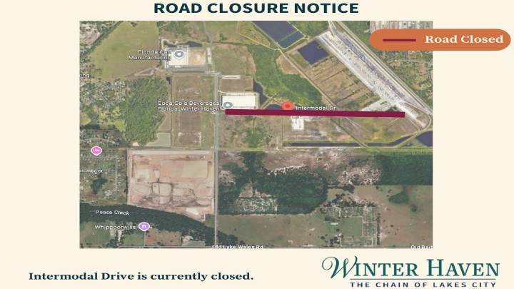 Winter Haven roadway closed after tunnel forms underneath