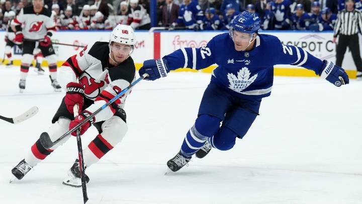 Maple Leafs fall to Devils, Jack Hughes registers hat trick
