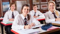 Schoolchildren watching laughably dated video made in 2004