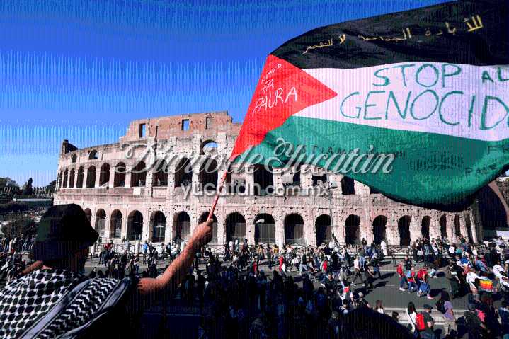 Miles marchan en Roma, Barcelona y Madrid contra la guerra de Israel en Gaza
