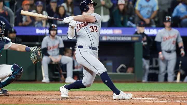 Kerry Carpenter epic ALDS HR for Tigers got boost from Mariners flub