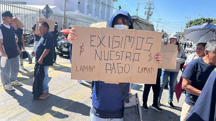 Exigen trabajadores de LAMAP pago atrasado; Salud e IMSS