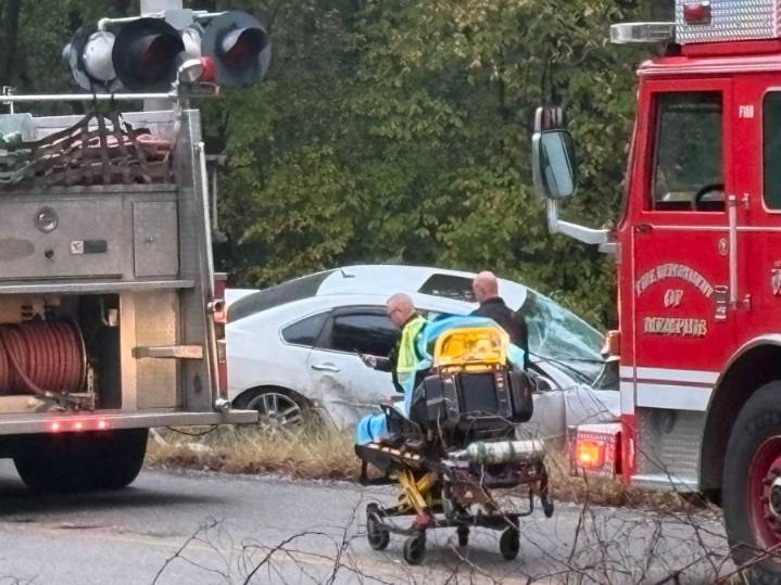 One dead after car was struck by train, police say