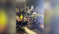 Police officers, pro-Palestine protesters clash in Boston Common