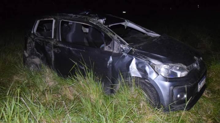 SUCEDIÓ ESTE MIÉRCOLES POR LA NOCHE. Guiaba un auto que terminó volcado, luego de impactar a un carpincho