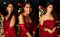 HOT: Slender Beauty Stuns In Maroon Dress