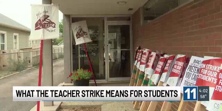 WATCH: Colorado Springs school district prepares to fill hundreds of classrooms as teacher get ready to strike