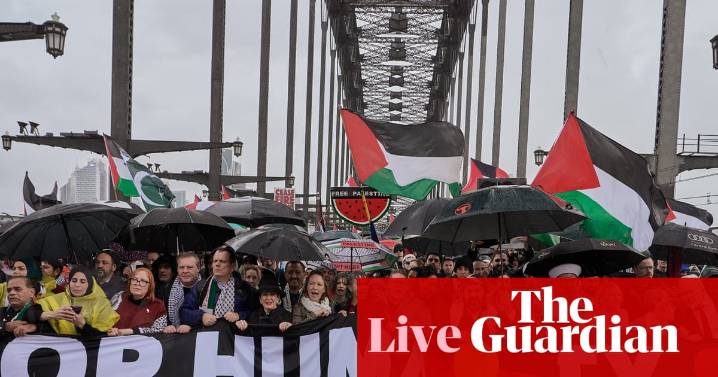 Australia news live: planned pro-Palestine protest at Opera House could be tested in the supreme court, police say