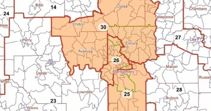 Federal court releases new redistricting maps for Alabama State Senate — Practical effect likely means additional Democrat district in 2026
