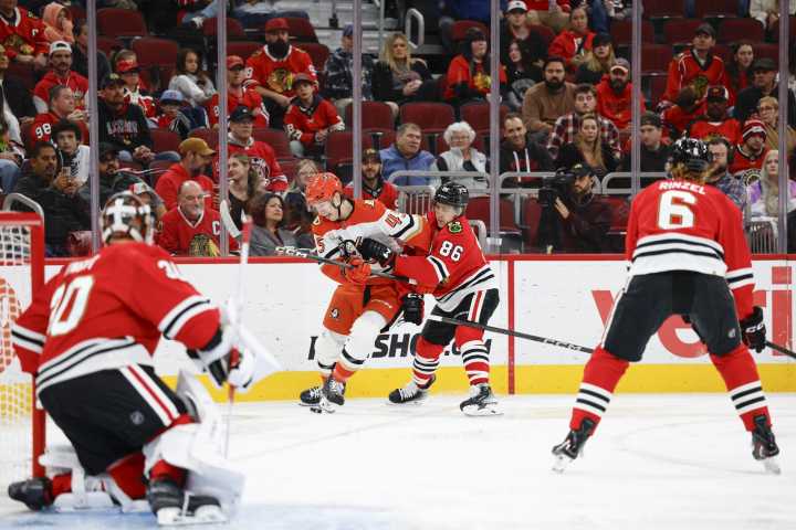 Ryan Donato lifts Blackhawks past Ducks in OT - The Rink Live | Coverage of youth, junior, high school and college hockey