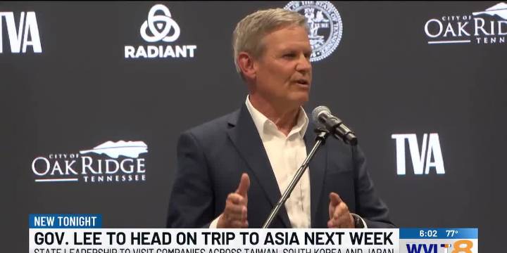 Gov. Bill Lee, state leadership to travel to Asia for ‘strategic international recruiting’ trip