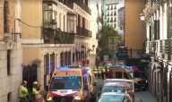 Derrumbe en Madrid deja tres heridos y varias personas desaparecidas