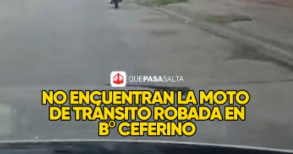 NO ENCONTRARON LA MOTO DE TRÁNSITO ROBADA EN B° CEFERINO