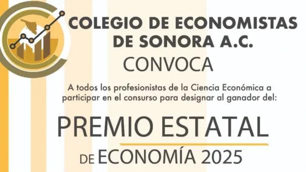 Convocan a Premio Estatal de Economía 2025