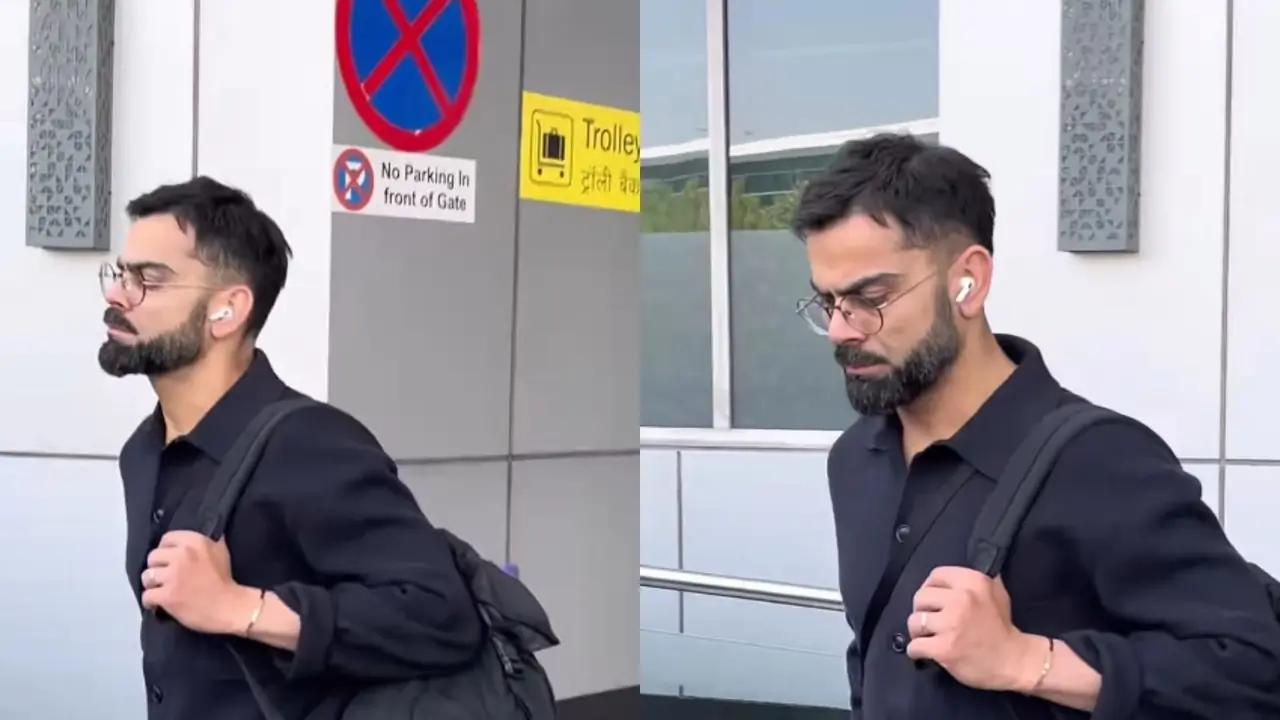 Virat Kohli gets spotted at Delhi airport seemingly in a bad mood ahead of ODI series against Australia