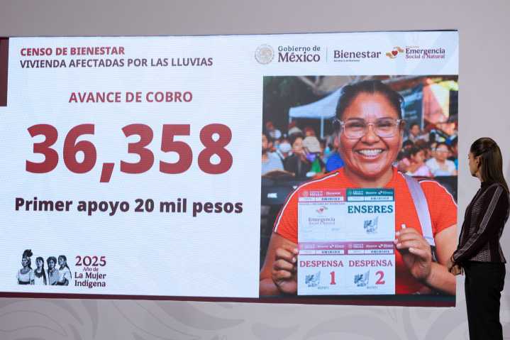 Federación ha entregado 36 mil 358 apoyos a la población afectada por las lluvias