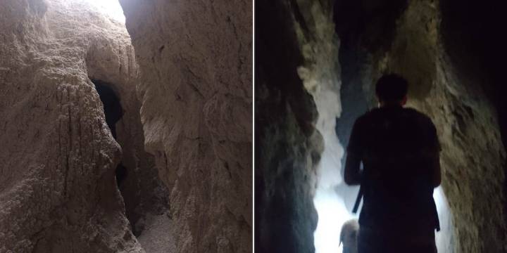 Así son los sumideros de Rocas Coloradas, la zona de Chubut donde desaparecieron los jubilados