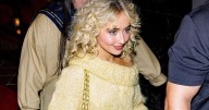 Sabrina Carpenter Models Chic Sweater Dress in Latest Photos