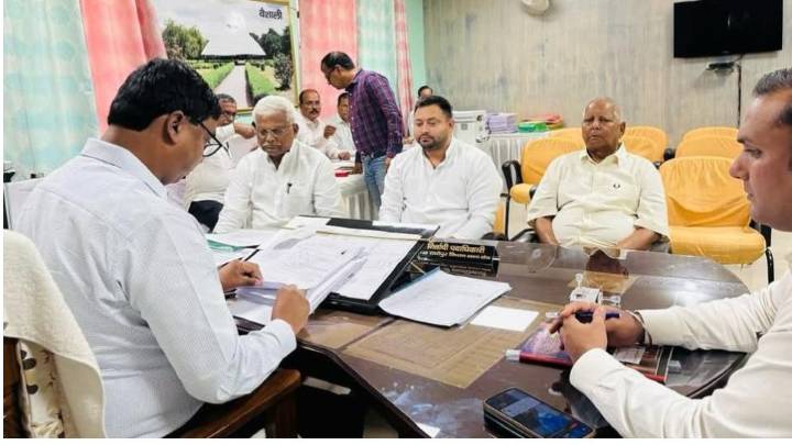 Tejashwi files nomination papers from Raghopur assembly seat in Bihar