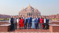 President of Mongolia visits Swaminarayan Akshardham in New Delhi, strengthening India