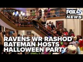 Ravens WR Rashod Bateman hosts "Bateman BOO-Tique" Halloween party at Ronald McDonald House