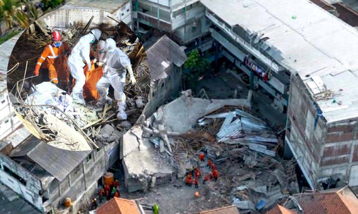 Desplome de escuela en Indonesia acumula 64 muertos